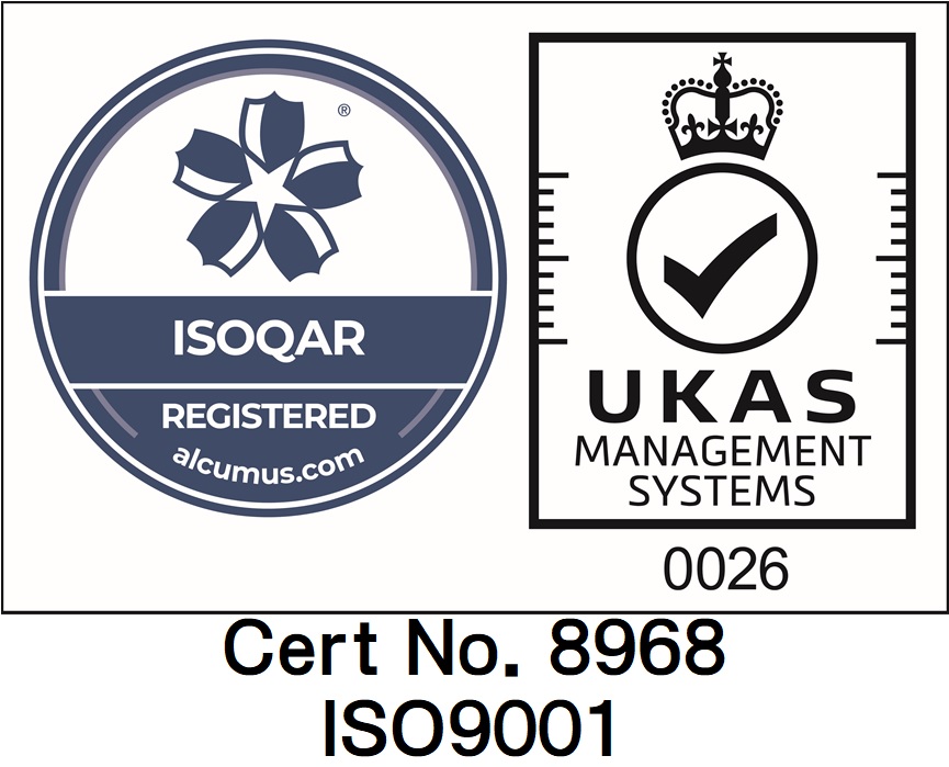 ISO9001 Registered number 8968